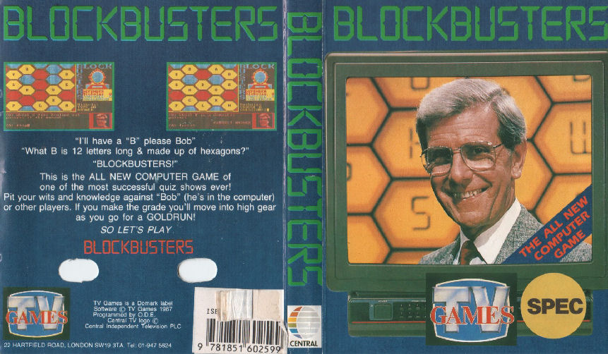 Blockbusters box art for ZX Spectrum